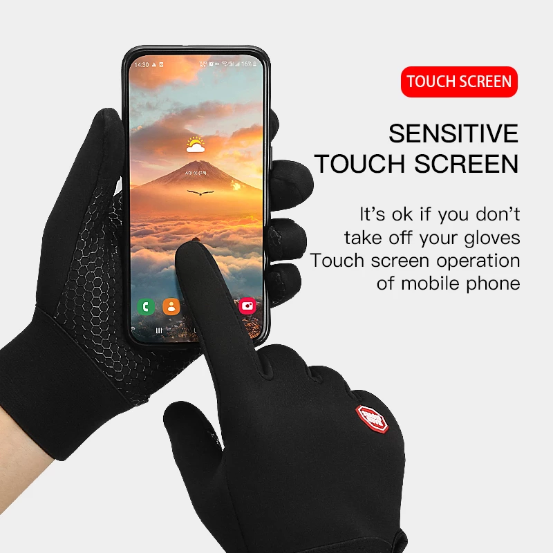 Winter Cycling Gloves | Windproof Insulated Touchscreen Gloves | Warm Outdoor Riding & Cold Weather Gear