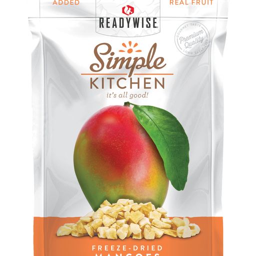 6 CT Case Simple Kitchen Mango | Freeze-Dried Fruit Snack | Healthy Lightweight Camping & Hiking Food
