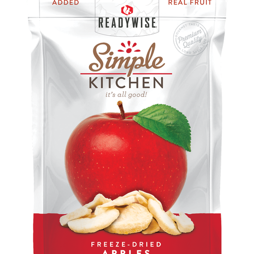 6 CT Case Simple Kitchen Sweet Apples | Freeze-Dried Fruit Snack | Healthy Lightweight Camping & Hiking Food