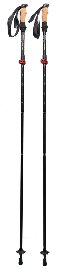 Tiger Paw Z Trekking Poles | Lightweight Collapsible Hiking Sticks | Durable Walking Poles for Backpacking & Outdoor Adventures