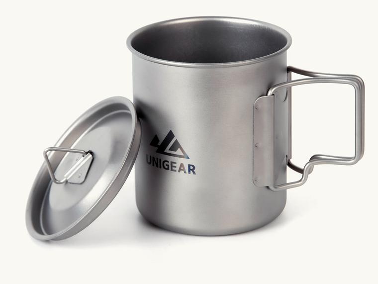Ultralight Titanium Camping Cup – 450ml Hiking & Backpacking Mug