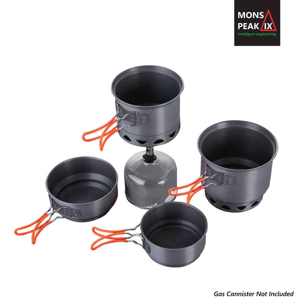 Mons Peak IX Trail 123 HE UL | Lightweight Outdoor Cook Set | Camping Stove