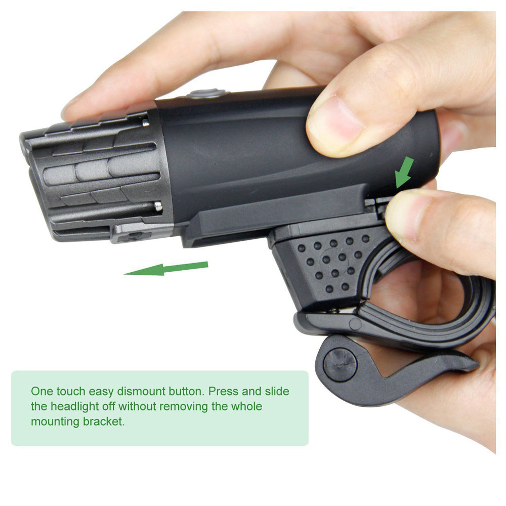 Rechargeable Bike Headlight & Taillight Set | USB Waterproof Cycling Lights | 4-Mode Front & Rear Bicycle Safety Kit