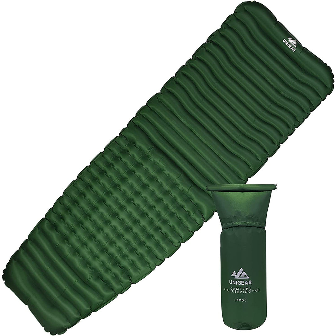 Unigear Ultralight Ergonomic Sleeping Pad | Comfortable Lightweight Camping Mat | Portable Backpacking Sleeping Gear