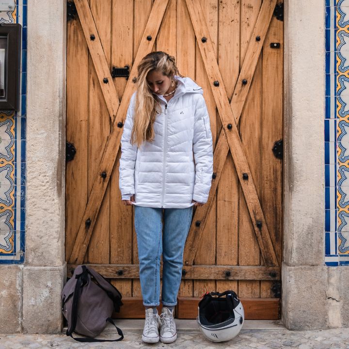 Women’s Eco-Down Jacket | Recycled Lightweight Water-Repellent Coat | Sustainable Outdoor Winter Outerwear