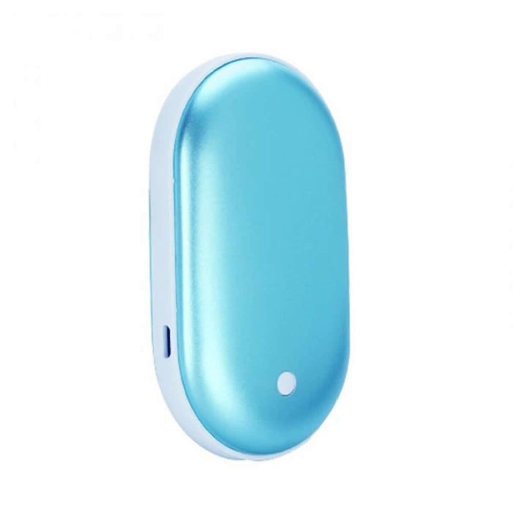 Compact 2-in-1 Hand Warmer & Power Bank | Portable Winter Travel Gadget | Rechargeable Outdoor Heating & Charging Device