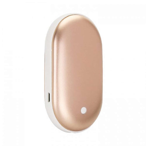 Compact 2-in-1 Hand Warmer & Power Bank | Portable Winter Travel Gadget | Rechargeable Outdoor Heating & Charging Device