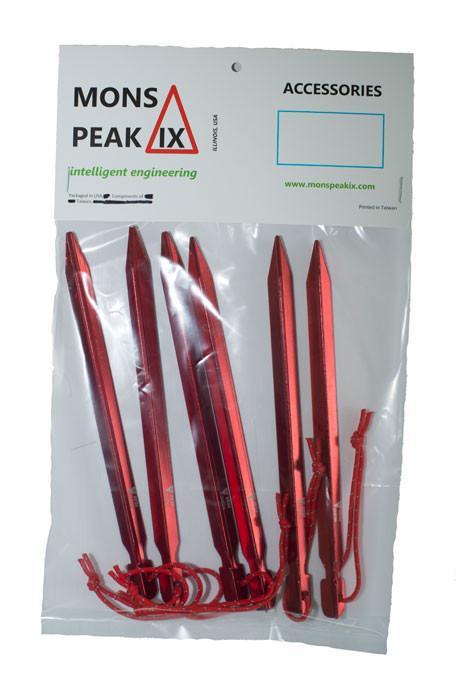 Tent Stakes Y HA 7075 Al | 6 Pack | Lightweight | Strong | Camping