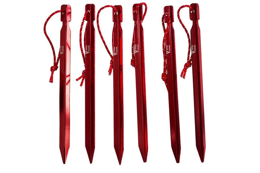 Tent Stakes Y HA 7075 Al | 6 Pack | Lightweight | Strong | Camping