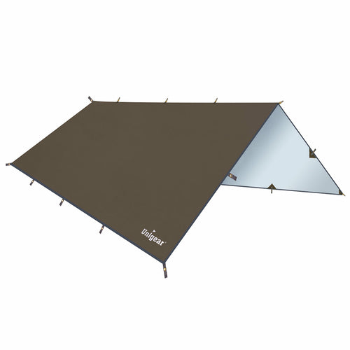 Rainproof Camping Tarp Shelter | Waterproof Outdoor Canopy | Lightweight Portable Rain & Sun Protection for Camping