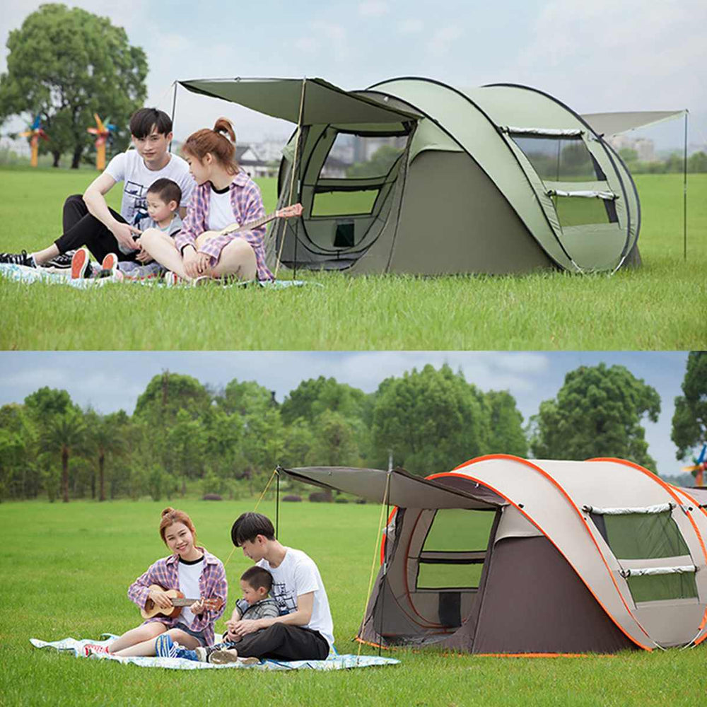 Automatic Pop Up Camping Tent | 4-5 Person Waterproof Shelter | Easy Setup Outdoor Camping Gear
