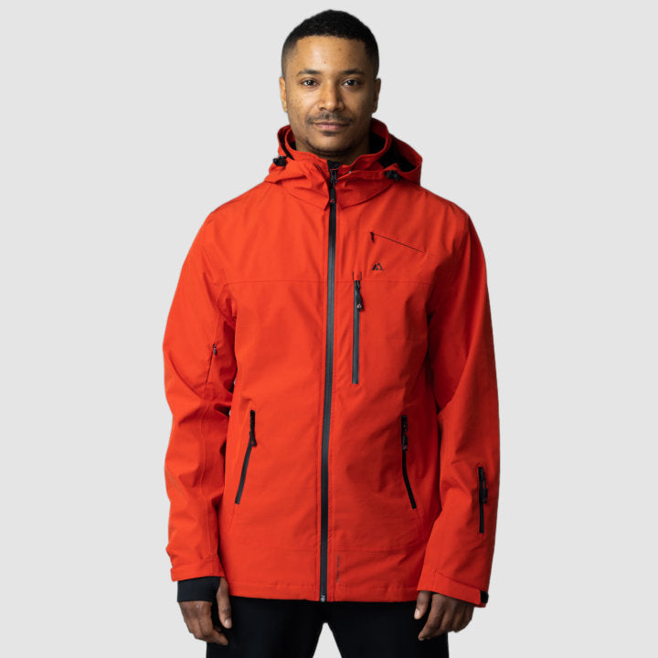 Adventure 2.0 Jacket | Men’s Red Eco-Friendly Outerwear | All-Weather Gear