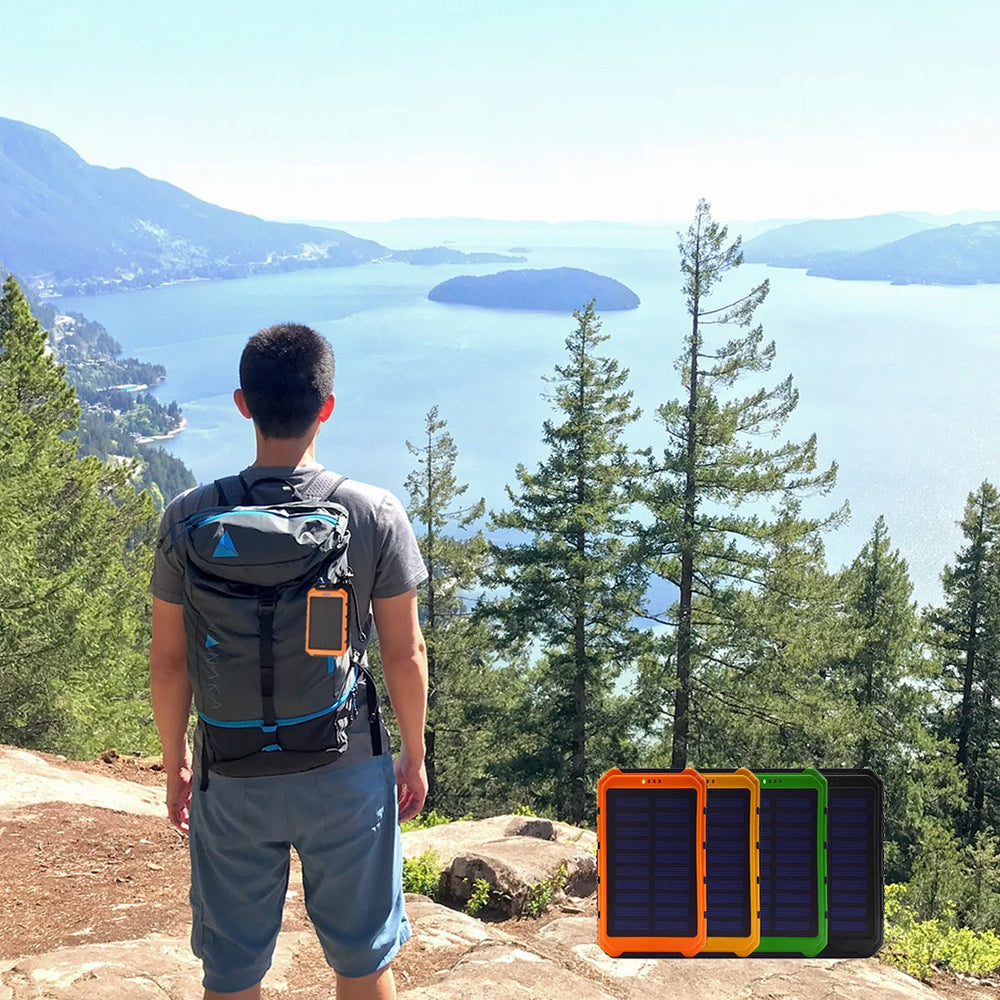 Roaming Solar Power Bank | Portable Dual-USB Charger | Solar-Powered Battery Pack for Outdoor Use