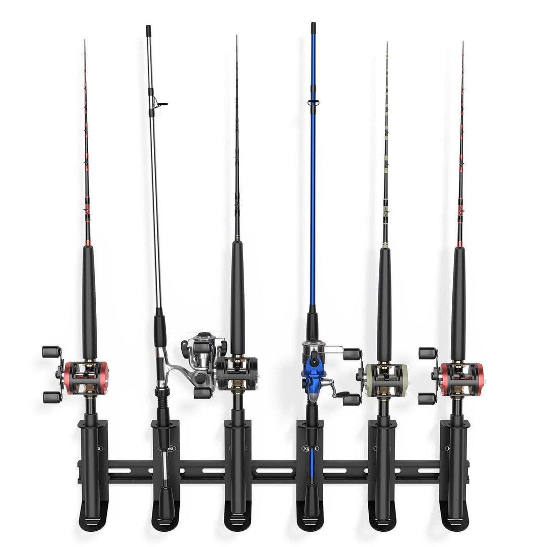 Spinning Fishing Rod Rack Organizer | Space-Saving Fishing Gear Storage | Durable Rack for Multiple Rods
