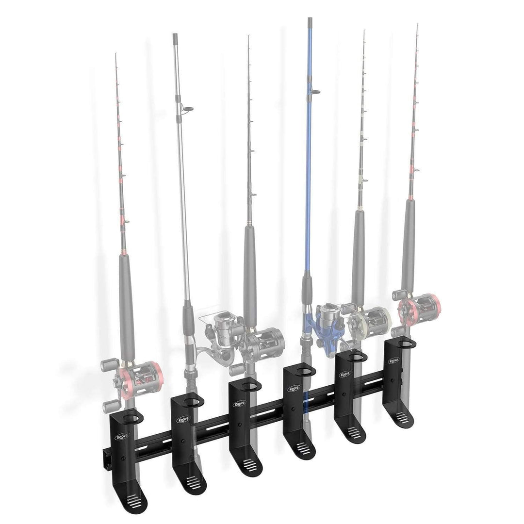 Spinning Fishing Rod Rack Organizer | Space-Saving Fishing Gear Storage | Durable Rack for Multiple Rods