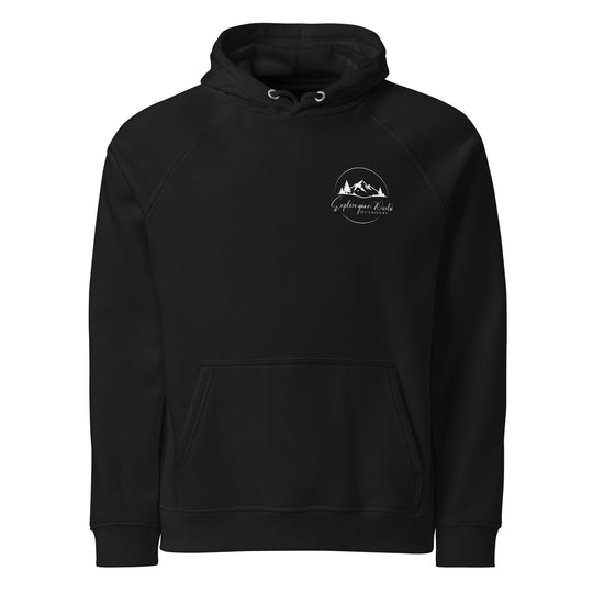 Washington Mountain Hoodie | Unisex Organic Cotton Sweatshirt | Comfortable Outdoor Adventure Logo Hoodie