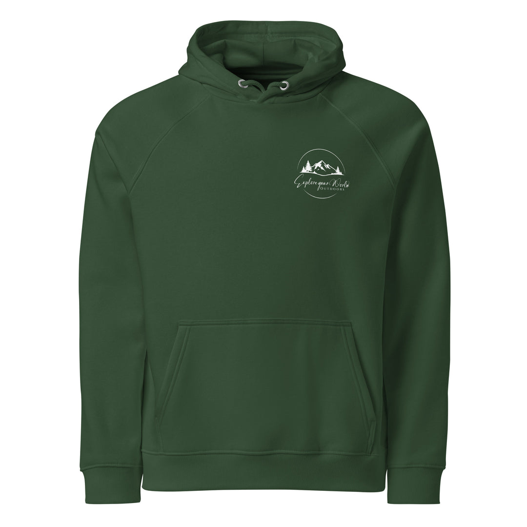 Washington Mountain Hoodie | Unisex Organic Cotton Sweatshirt | Comfortable Outdoor Adventure Logo Hoodie