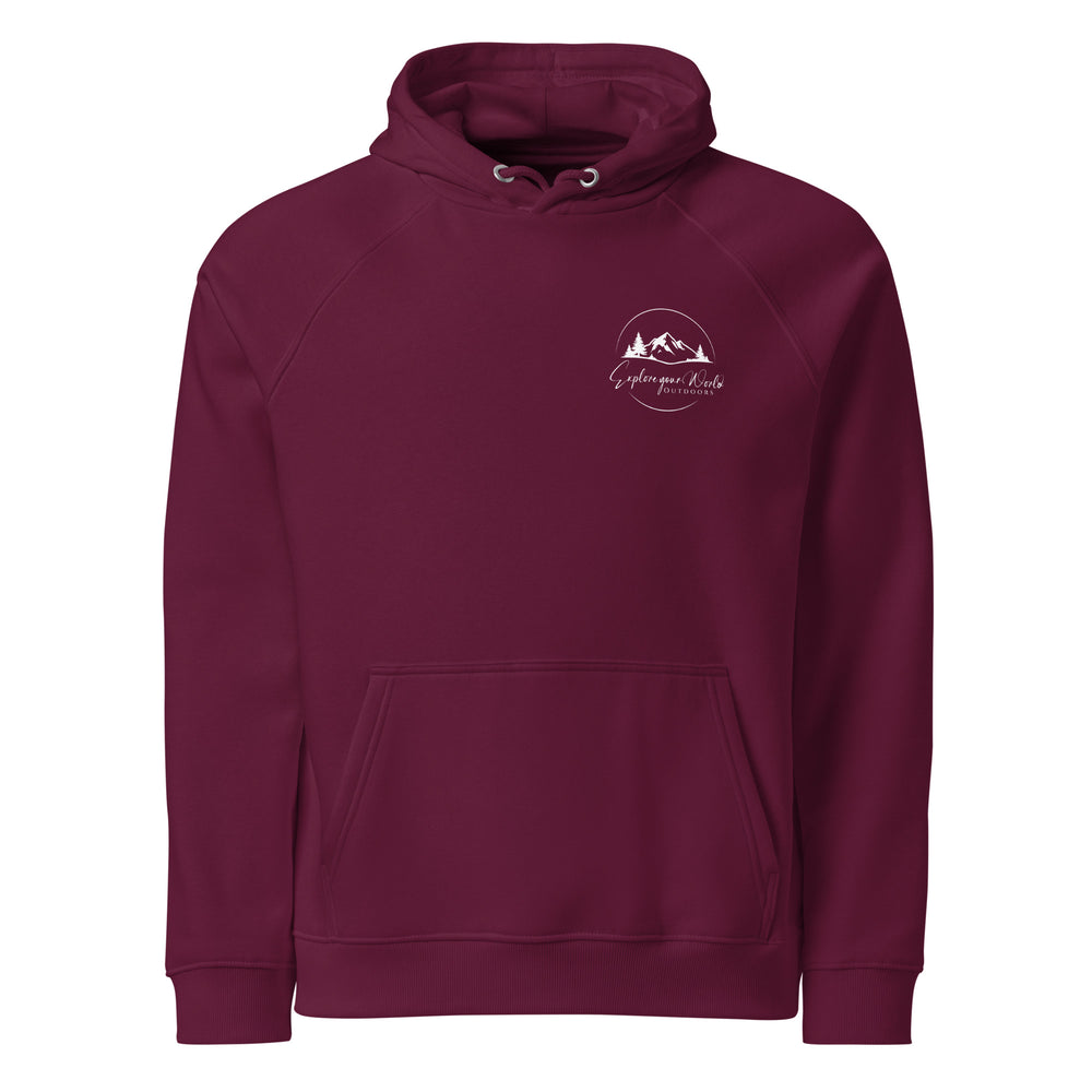 Washington Mountain Hoodie | Unisex Organic Cotton Sweatshirt | Comfortable Outdoor Adventure Logo Hoodie