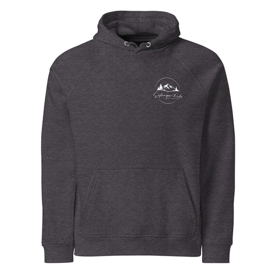Washington Mountain Hoodie | Unisex Organic Cotton Sweatshirt | Comfortable Outdoor Adventure Logo Hoodie